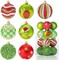 16Pcs Christmas Ball Ornaments (Lime Green Red and White